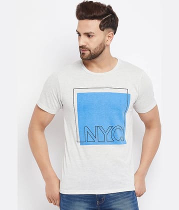 The Million Club Pack of 1 Cotton Blend Regular Fit Men's T-Shirt ( White )