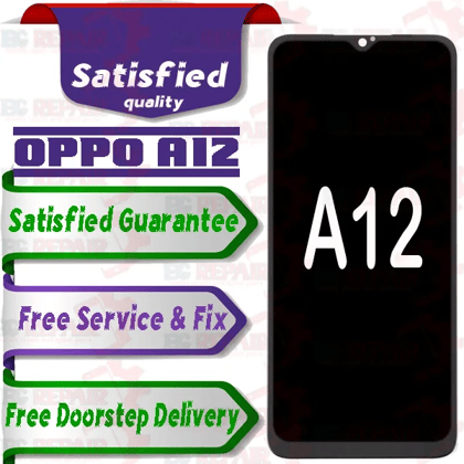 Oppo A12 Combo LCD with Touch Screen  Black