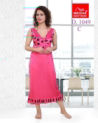 Satin Plain Bedroom Nighty