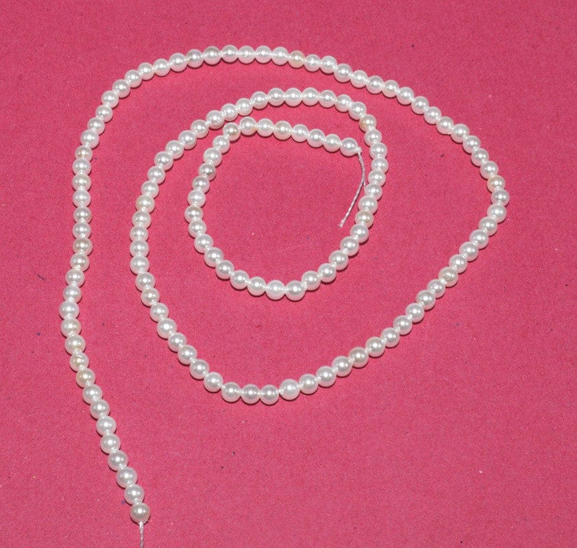 Natural Freshwater Round Pearl Oysters Loose Beads for  Craft & Jewelry Making.  FWP-003-Per String Of Approx 140 Pcs / 3 MM