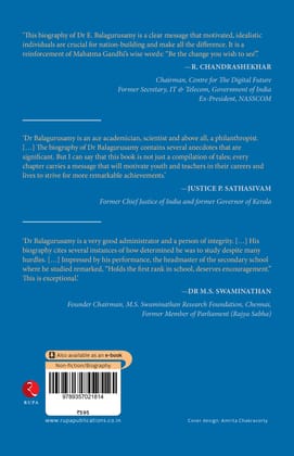 A Journey of Honesty: An Extraordinary Account of theife of Prof. E. Balagurusamy