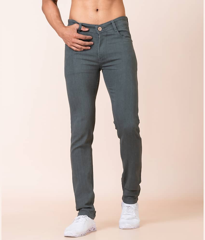 Sindon Slim Fit Solid Men's Jeans - Grey ( Pack of 1 )