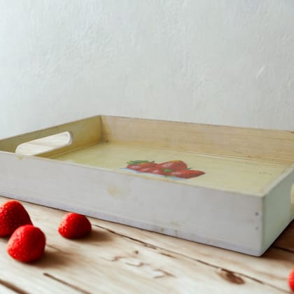 Wooden Tray 1 piece Each [23X5X33cm Wooden Tray 1 piece Each [23X5X33cm