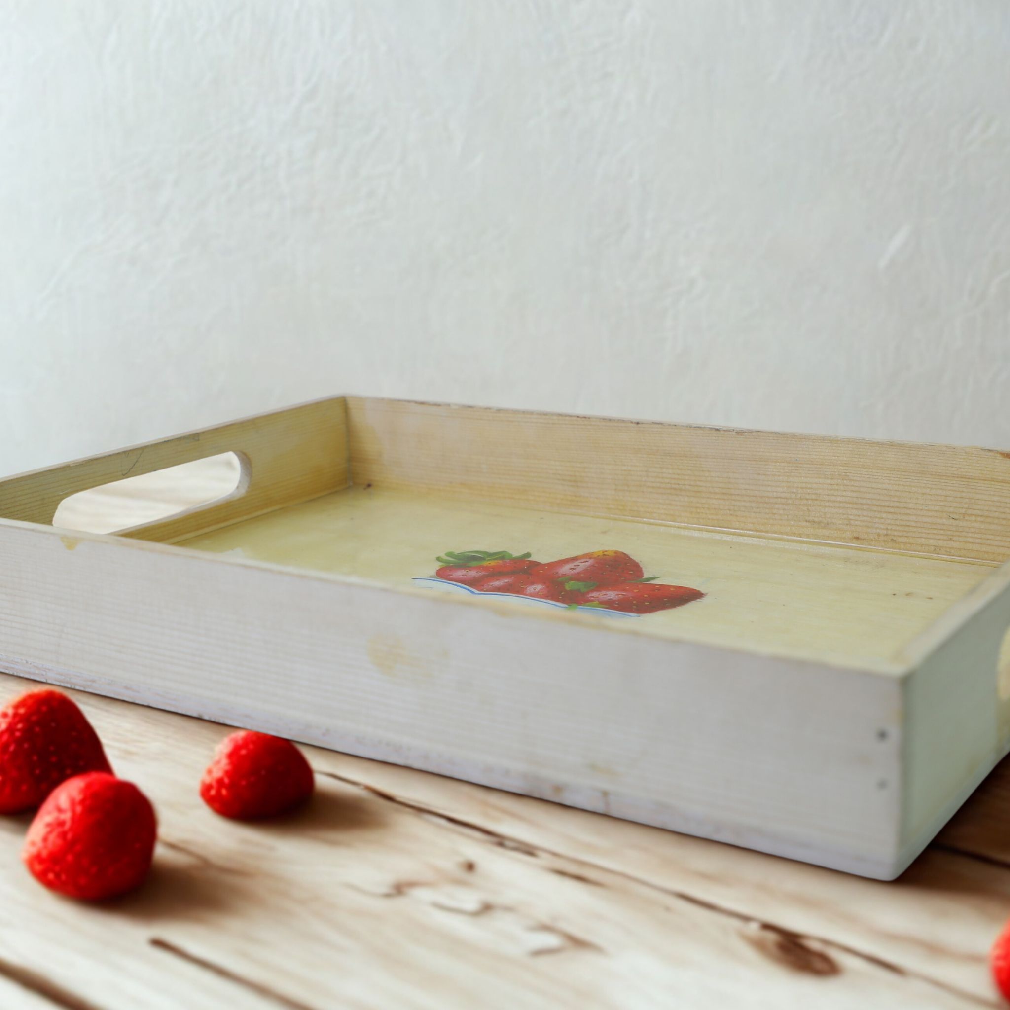 Wooden Tray 1 piece Each [23X5X33cm