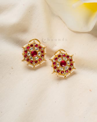 Gold Polish Silver Earrings CHE1943