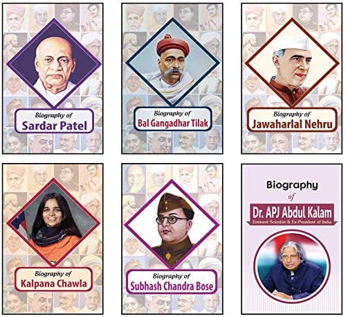 Biography of Sardar Vallabhbhai Patel, Bal Gangadhar Tilak, Jawahar Lal Nehru, Kalpana Chawla, Dr. A.P.J. Abdul Kalam, Subhash Chandra Bose (Set of 6 Books) [Paperback] [Jan 01, 2020] RPH Editorial Board