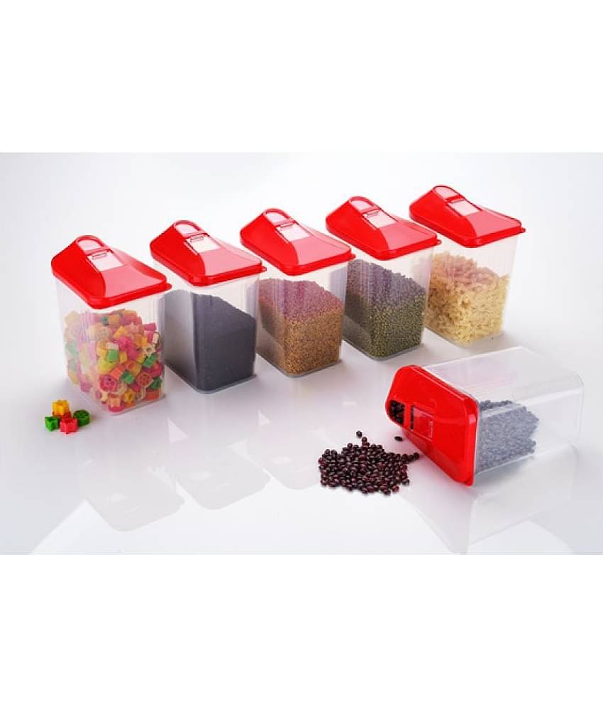 Analog kitchenware Grocery,Dal,Tea Polyproplene Food Container Set of 6 1700 mL