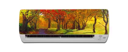 DreamKraft Decorative AC Sticker Nature Colorful (Multicolor PVC Vinyl, 30cm X 91cm)