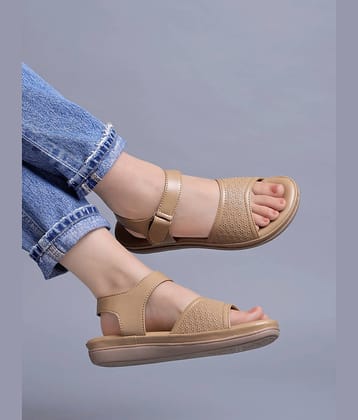 Stylestry Beige Women's Flats