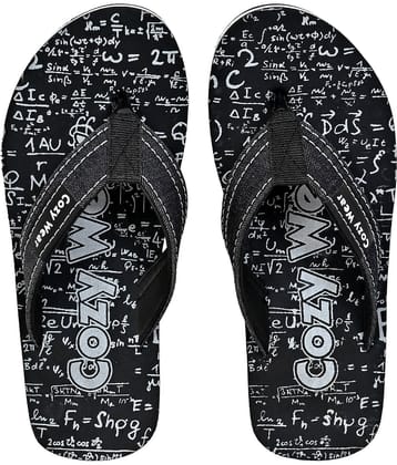 Cozy Wear - Black Men's Thong Flip Flop
