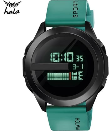 Hala - Green Silicon Digital Men's Watch