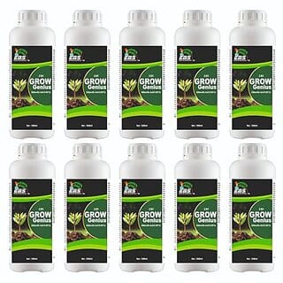 EBS GrowGenius Gibberellic Acid 0.001 L the plant growth and improves plant health and sustained productivity. (10 Litre (1000mlx10))