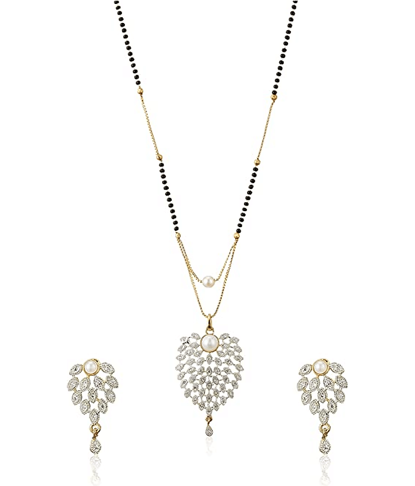 Sunhari Jewels - Golden Mangalsutra Set ( Pack of 1 )