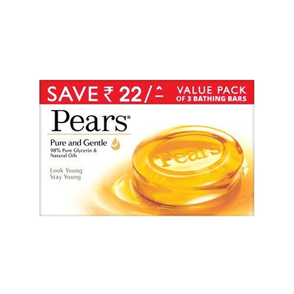Pears Bathing Soap Pure & Gentle 3 x 125g