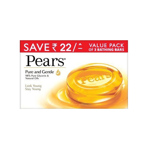 Pears Bathing Soap Pure & Gentle 3 x 125g
