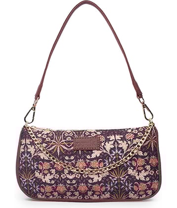 Zouk Shoulder Bag Jute Set of 1 ( Multicolor )