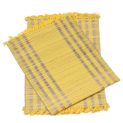 Elegant Handloom Devil Match Set - 6 Cotton Mats & 1 Runner for Stylish Home Décor