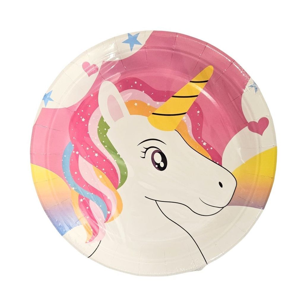 Unicorn Theme Party Paper Plates - 9 inches - 10PC - Party and Festive Needs | Buy online on ZillyBuy