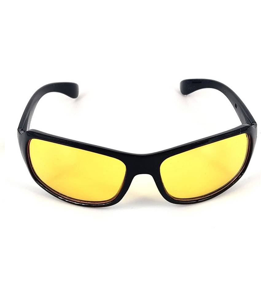 Kanny Devis - Black Wrap Around Sunglasses ( Pack of 1 )