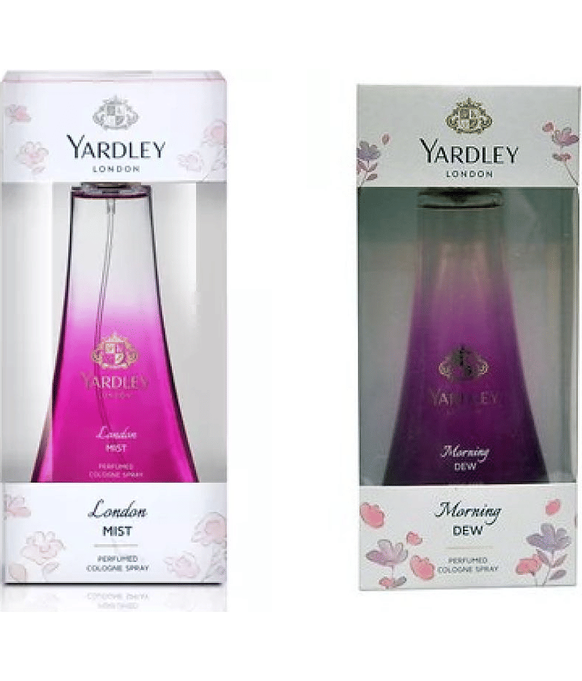 Yardley London Mist And Morning Dew Perfumes, For Women( 100ml each, pack of 2)