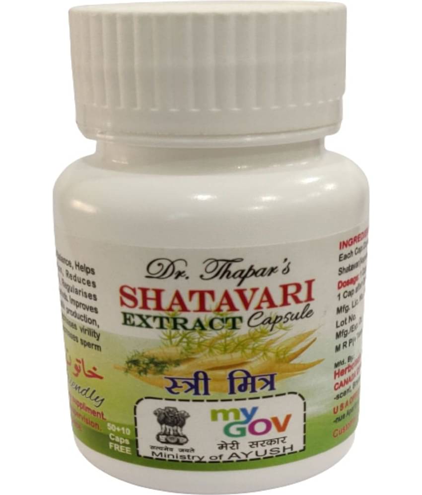 Dr. Thapar'S Shatavari Capsule For Ladies 50+10 Capsule Free