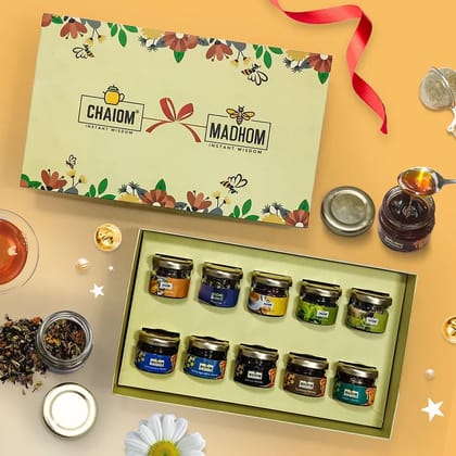 Madhu Cha Combination of Tea and Honey Gift Box