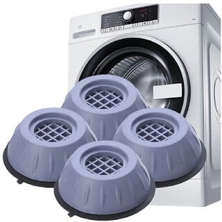 Arni Grey Washer/Dryer Anti-Vibration Stabilizer Foot Pads  Plastic Height-Raising Stand