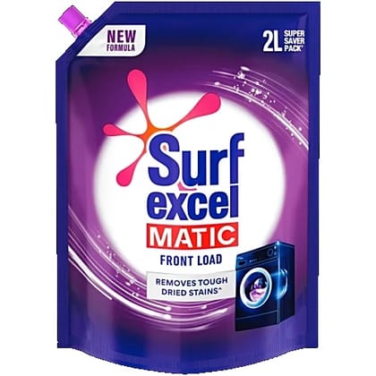 Surf Excel Matic Front Load Liquid Detergent, 2 L Pouch