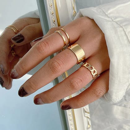 Pack Of 3 Luxe Rings Stack