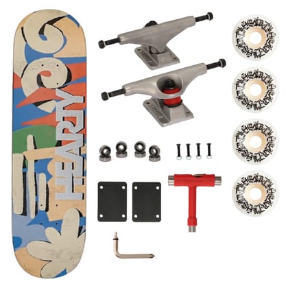 Hearty Pro-Complete Skateboard Pack- Unassembled- 8.0" and 8.25" - Sonic Groove-8.0" x 31.66"