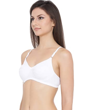 Clovia Cotton T-Shirt Bra - White