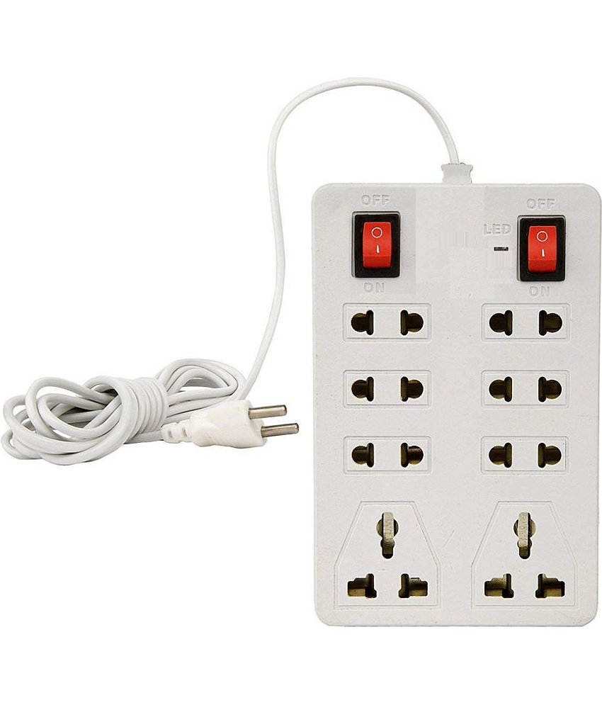 8 Socket Extension Board Suitable for Mobile and Laptop Charging Socket Extensio Socket Extension Board