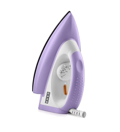 USHA Armor 1100 watts Dry Iron with Shock Proof Plastic Body | Single Coat Black Non Stick Soleplate for Longer Durability|Overheat Safety Shutoff |180ยฐ Swivel Cord | 2 Years Warranty|(Purple & White) USHA Armor 1100 watts Dry Iron with Shock Proof Plast USHA Armor 1100 watts Dry Iron with Shock Proof Plastic Body | Single Coat Black Non Stick Soleplate for Longer Durability|Overheat Safety Shutoff |180ยฐ Swivel Cord | 2 Years Warranty|(Purple & White) USHA Armor 1100 watts Dry Iron with Shock Proof Plast