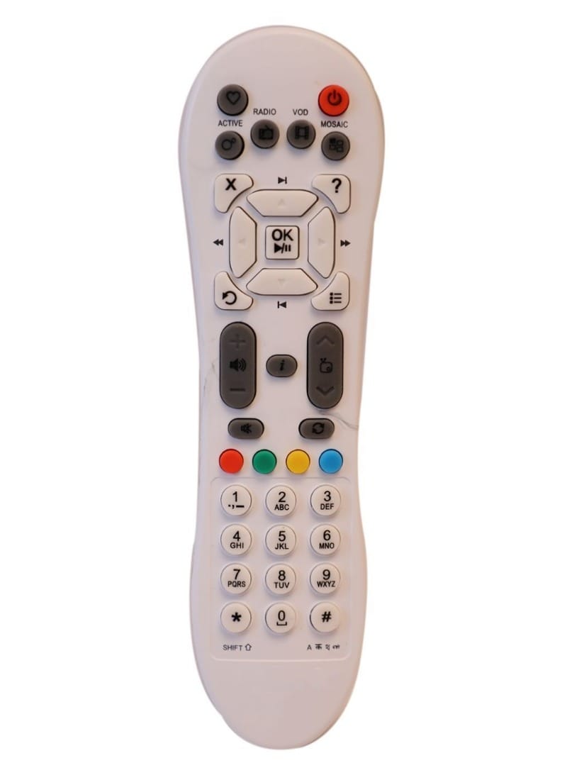 DTH Remote No. 125-Not Rf, Compatible with VIDEOCON D2H Set Top Box Remote-Old Remote Functions Must Be Exactly Same (Color Multicolor)