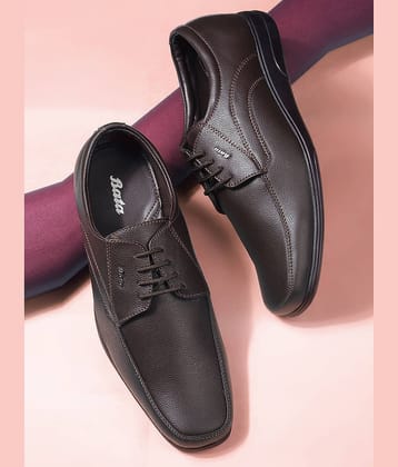 Bata Brown Men's Derby Formal Shoes