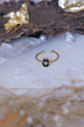 Love Parade (18k Gold plated)-Black