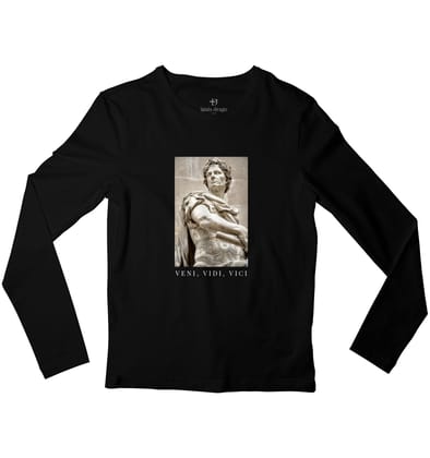 Julius Caesar Full Sleeve T-shirt-38 - S / Black