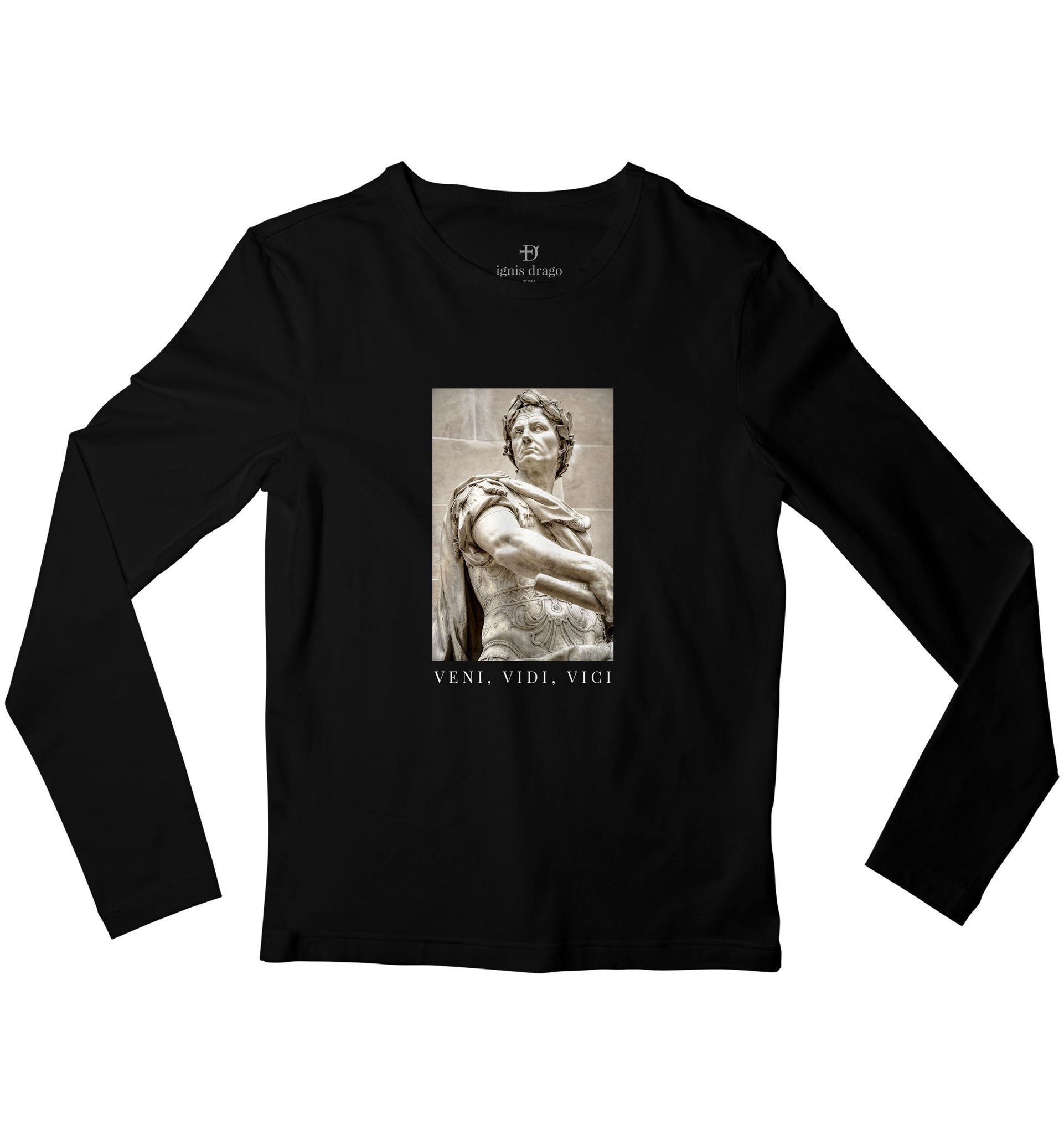 Julius Caesar Full Sleeve T-shirt-38 - S / Black
