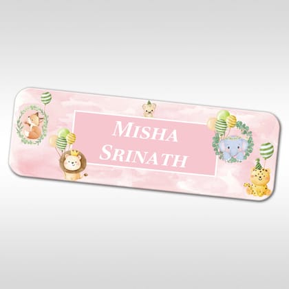 Safari Soiree Waterproof Sticker - Set of 60-Pink Watercolor