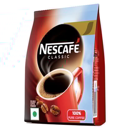 Nescafe Classic Instant Coffee Powder, 200 Gram Pouch | Instant Coffee Made With Robusta Beans | Roasted Coffee Beans | 100% Pure Coffee Nescafe Classic Instant Coffee Powder, 200 Gram Pouch | Instant Coffee Made With Robusta Beans | Roasted Coffee Beans | 100% Pure Coffee