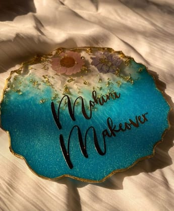 Resin Coasters-Opaque colours with Flowers