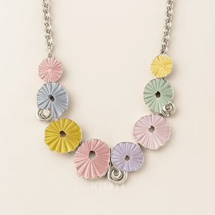 Multicolour  Silver metallic Necklace