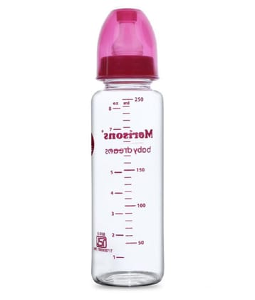 Morisons Baby Dreams - Pink 250 ml Feeding Bottle (Pack of 1)