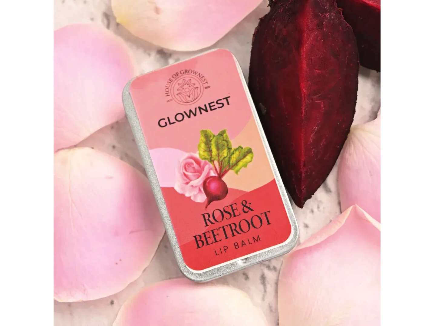 Grownest Rose & Beetroot Lip Balm (10g)