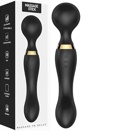 Dual-Head Rechargeable Massage Wand | 20 Modes, 8 Speeds | Waterproof Body Massager for Pain Relief & Relaxation