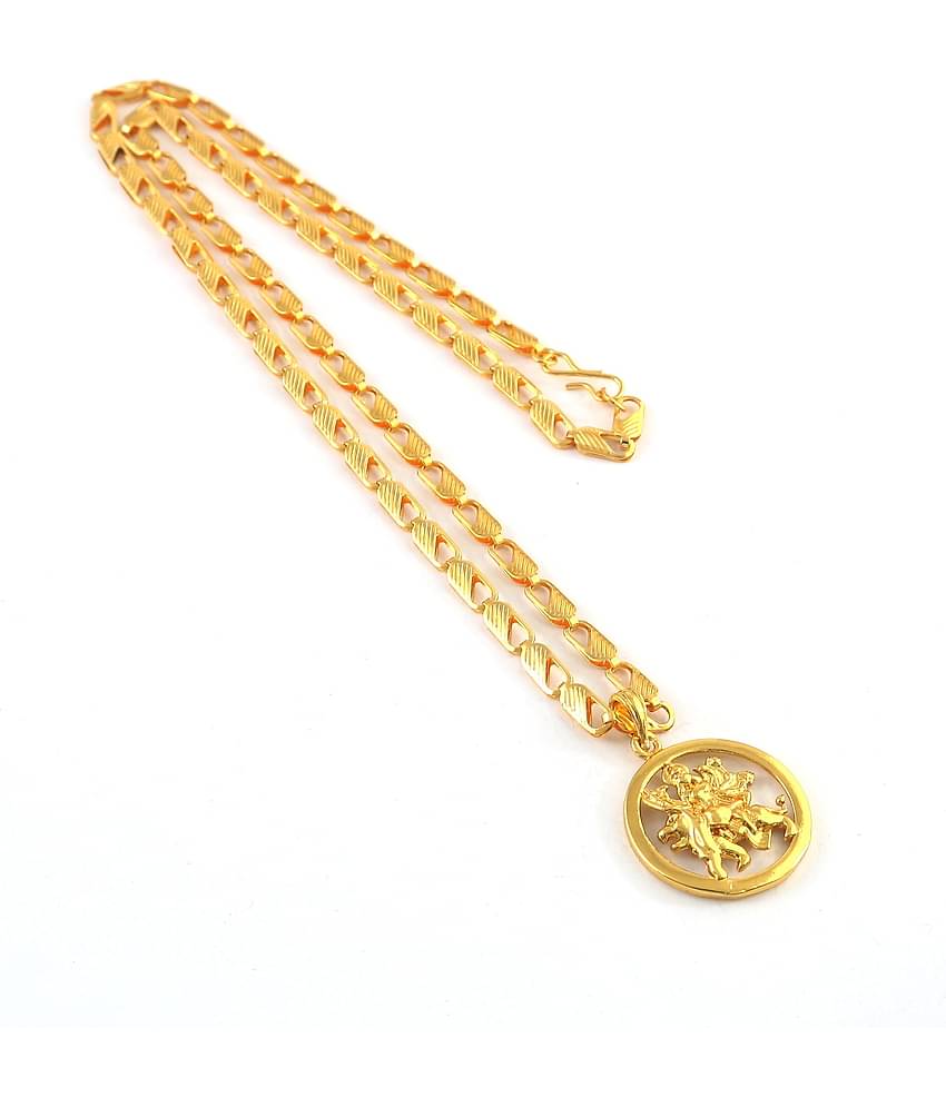 Jewar Mandi - Gold Pendant ( Pack of 1 )