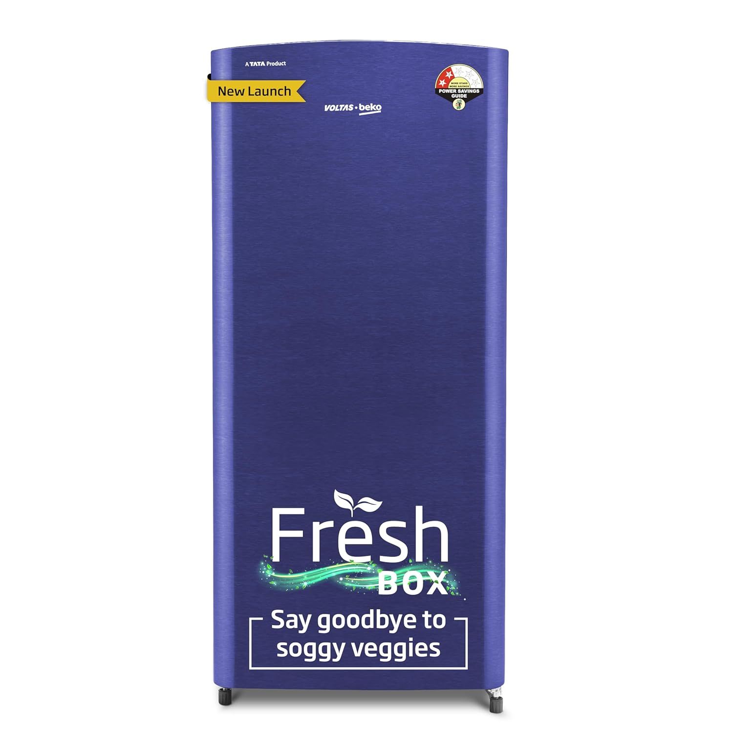 Voltas Beko, A Tata Product 183 L 2 Star Direct Cool Single Door Refrigerator (2024 Model, RDC215D/S0XER0M0000GO, Hairline Blue, With Fresh Box Technology and Chiller Zone) Voltas Beko, A Tata Product 183 L 2 Star Direct Cool Single Door Refrigerator (20