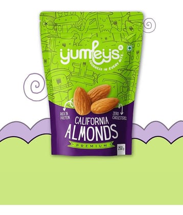 Yumleys Crunchy Premium 100% Natural Californian Badam | Almonds (250g)