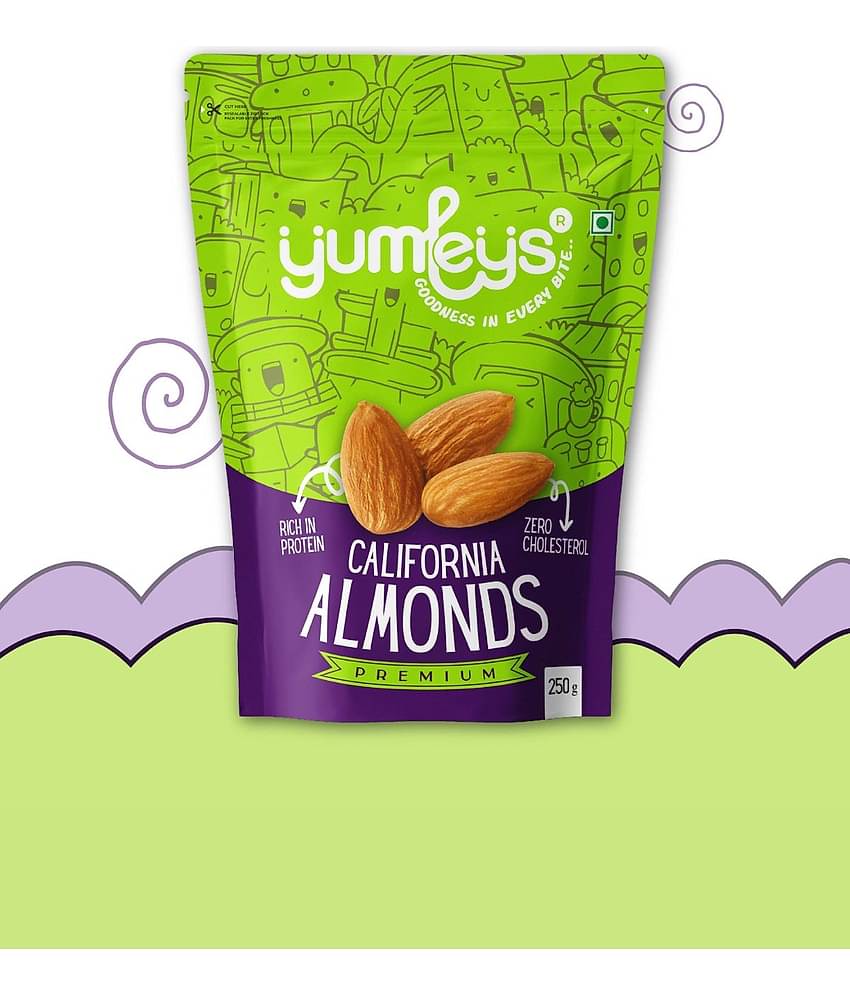 Yumleys Crunchy Premium 100% Natural Californian Badam | Almonds (250g)