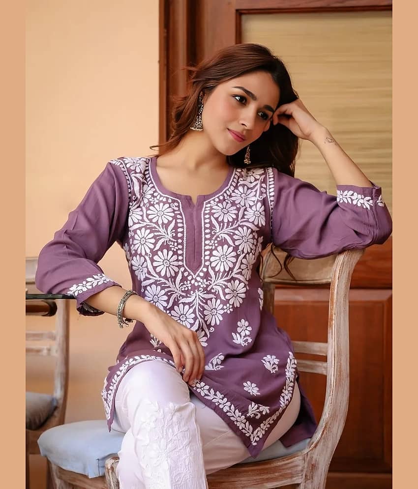 Rayon Short Kurti For Women (Pack of 1)